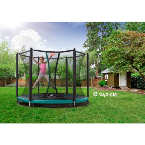 Батут  BERG InGround Talent 240 Green + Safety Net Comfort - фото №4